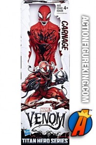 MARVEL COMCIS VENOM TITAN HERO SERIES SIXTh-SCALE CARNAGE ACTION FIGURE from HASBRO