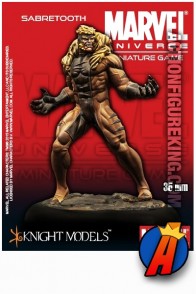 Marvel Universe 35mm SABRETOOTH Metal Figure from Knight Models.