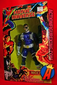 Marvel Universe articulated 10-inch Nick Fury action figure from Toybiz.