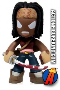 Funko The Walking Dead Mystery Minis Michonne bobblehead figure.