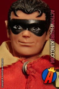 Fully articulated Mego 8-inch Robin action figure with removable fabric outfit.