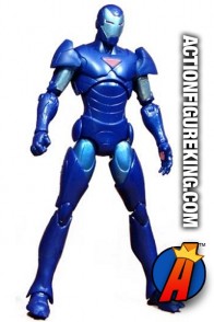 Marvel Legends Extremis Iron Man blue variant figure from Hasbro.