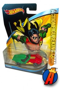 DC Universe Robin die-cast vehicle from Hot Wheels.