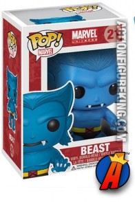 A packaged sample of this Funko Pop! Marvel Beast vinyl figure.