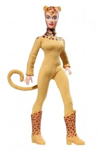 Mattel 8 Inch Retro Action Cheetah Figure with removable cloth outfit