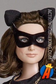 Tonner 16-Inch Julie Newmar as Catwoman dressed figure.