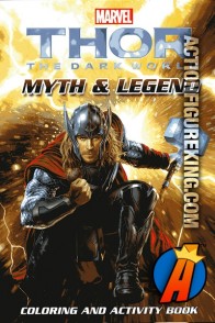Thor the Darkworld Coloring and Activity Book front cover artwork.