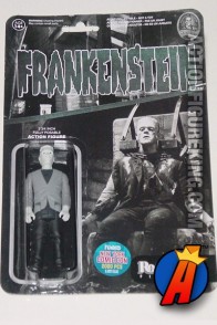 ReAction NYCC EXCLUSIVE UNIVERSAL MONSTERS 3.75-Inch Black and WHite FRANKENSTEIN Retro Style Action Figure