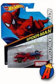 The Amazing Spider-Man die-cast car from Hot Wheels.