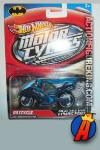 Batman Batcycle die-cast vehicle from Hot Wheels circa 2012.