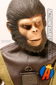 A detailed view of the head sculpt of this 12-inch Cornelius figure from Sideshow Collectibles.