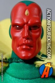 Marvel Famous Cover Series 8 inch Vision action figure with removable outfit from Toybiz.
