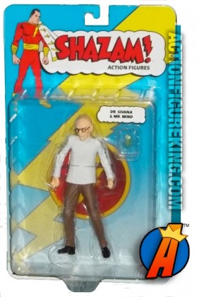 A packaged sample of these Doctor Sivana and Mr. Mind action figure from DC Direct.