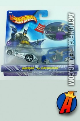 Batman vs. Catwoman die-cast vehicles from Hot Wheels circa 2003.