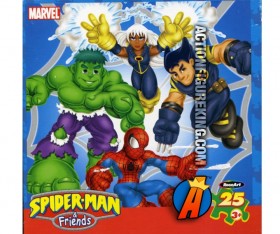 Spider-Man And Friends 25-Piece Jigsaw Puzzle from RoseArt.