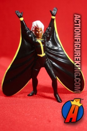 X-Men STORM PVC Figure in black outfit with yellow trim circa 1991.