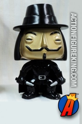 Funko Pop! Movies San Diego Comicon 2012 Metallic Exclusive V for Vendetta figure.