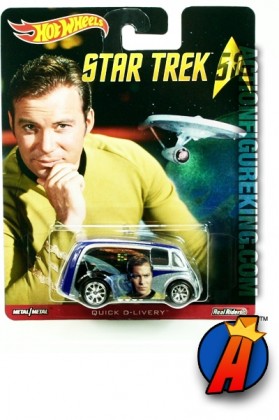 HOT WHEELS 2016 STAR TREK Captain Kirk Quick D*livery die-cast vehicle.