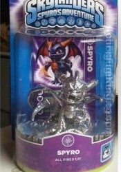 Skylanders Giants Series Variant Chrome Spyro figure from Activision.