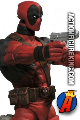 This Marvel Select 7-inch Deadpool action fgure has 16-points of articulation.