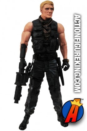 The EXPENDABLES 2 GUNNER JENSEN 7-inch scale action figure from DST.