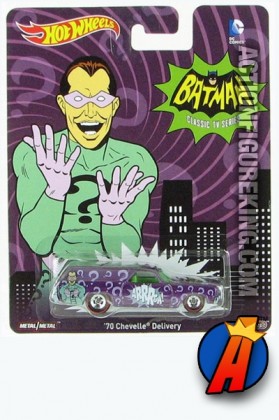 Batman Classic TV Series Riddler 1970 Cheville Delivery Vehicle from Hot Wheels.