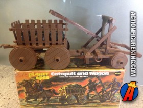 Mego Planet of the Apes Catapult and Wagon playset.