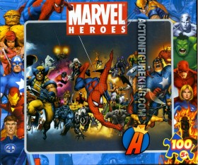 Marvel Heroes 100-Piece Jigsaw Puzzle from Mega.