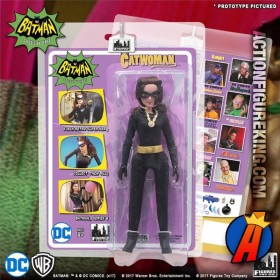 MEGO Style BATMAN 1960s CLASSIC TV SERIES JULIE NEWMAR as CATWOMAN 8-INCH Action Figure from FTC circa 2016