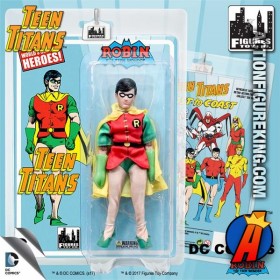 Figures Toy Co. TEEN TITANS 7-INCH Scale MEGO Style ROBIN the Boy Wonder Action Figure