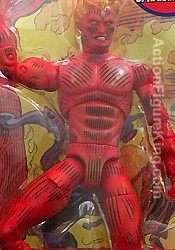 Series 2 Marvel Legends Variant Human Torch action figure.