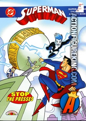 Superman Stop the Presses Coloring Book from Landolls.