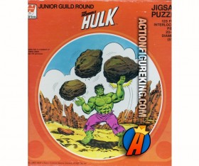 Whitman The Incredible Hulk 125-piece round jigsaw puzzle.