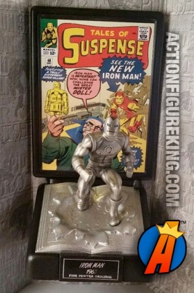 Pewter Comic Book Champions Iron Man figure.