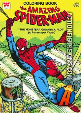 The Amazing Spider-Man: The Monstera Gigantica Plot coloring book.