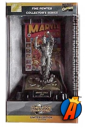 Pewter Comic Book Champions Human Torch figure.