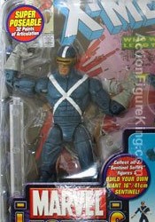 Marvel Legends Sentinel Series 10 X-Factor Cyclops Variant Figure.