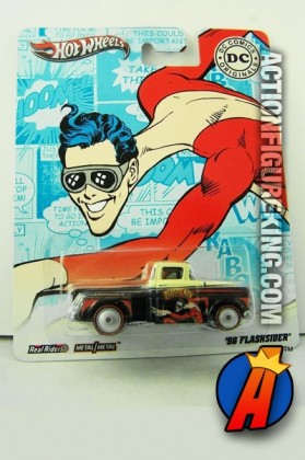 Plastic Man Real Riders 1956 Flashrider die-cast vehicle from Hot Wheels circa 2012.