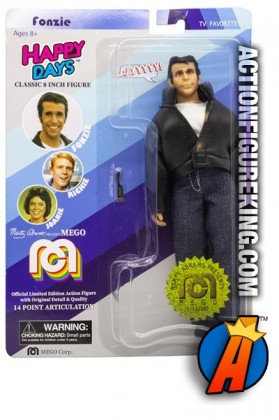 TARGET Exclsuvie 8-INCH MEGO FONZIE ACTION FIGURE from the popular 1970s TV Series HAPPY DAYS