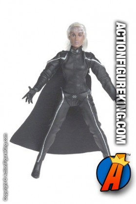 Marvel and the X-Men present this Movie Mutations Halle Berry Storm action figure with removable fabric uniform.