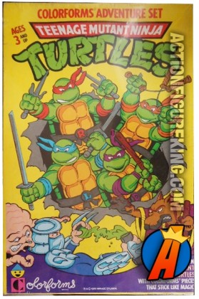 Teenage Mutant Ninja Turtles Colorforms Set circa 1989.
