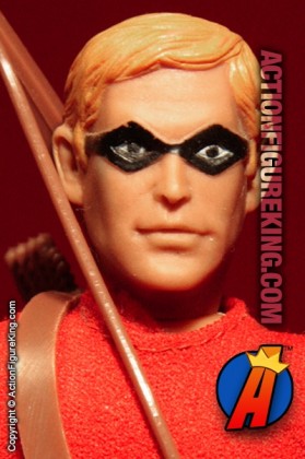 Fully articulated Mego 8-inch Speedy action figure with removable fabric outfit.