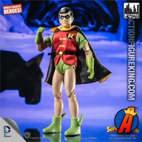 8-inch Mego style Super Friends Robin action figure.