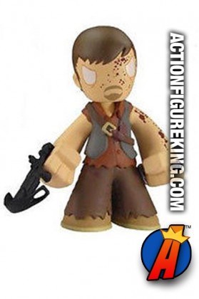 The Walking Dead Mystery Minis variant Bloody Daryl Dixon bobblehead figure.