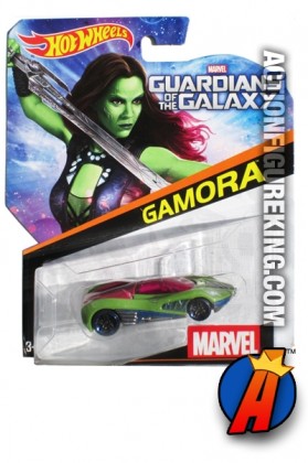 Guardians of the Galaxy Gamora die-cast car from Hot Wheels.