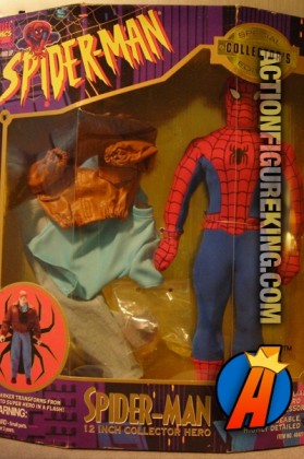Spider-Man Animated Series sixth-scale action figure with authentic fabric outfit from Toybiz.
