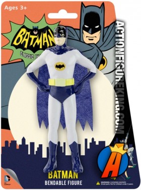 A packaged sample of this 2014 bendable Classic Batman figure.
