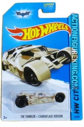 Batman Camouflage Tumbler die-cast vehicle from Hot Wheels circa 2014.