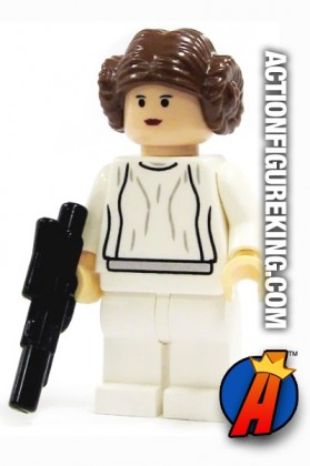 LEGO STAR WARS PRINCESS LEIA minifigure with blaster.