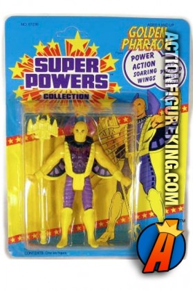 Vintage Kenner Super Powers Golden Paraoh action figure.